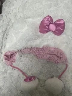 USJ　ハローキティ　ファンキャップ　被り物