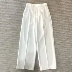 m*8様 ユニクロタックワイドパンツ　ホワイト