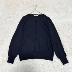 René ルネ カーディガン 長袖 ニット パフスリーブ レーヨン混 黒 34のサムネイル
