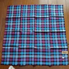 スヌーピー刺繍チェック柄ハンカチのサムネイル