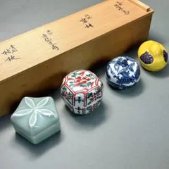 【茶碗　御本手　菊小紋】押小路窯　紙箱 茶碗 御本手 菊小紋】押小路窯 紙箱