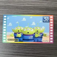 トイストーリー　ラウンドワン　ステッカー　ノベルティ リトルグリーンメン