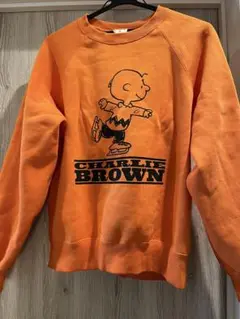 チャーリー・ブラウン オレンジ トレーナー