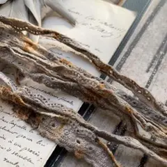 ジャンクジャーナル素材☆錆染小汚細めcottonレース