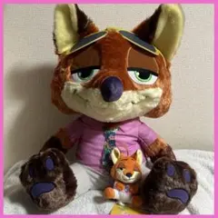 ズートピア2 ニック・ワイルド スーパーラージぬいぐるみ こてっとぺったんセット