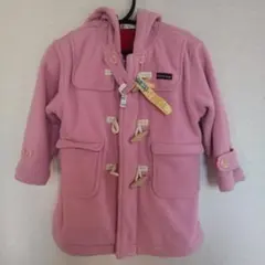 フリース フード付き ダッフルコート ピンク