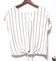 【新品タグ付き】Techichi ストライプブラウス
