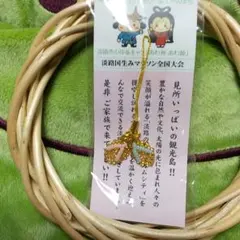 No18☆淡路28回歩こうビーズ製花形携帯ストラップ ご年配の方にプレゼント良好