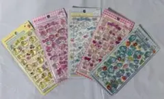 5点セットサンリオキャラクター シール ボンボンドロップシール シナモロール