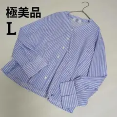 極美品✨ジェイプレス ストライプ ブラウス シャツ Lのサムネイル