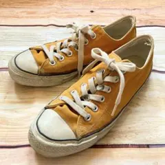 70s コンバース チャックテイラー US7 マスタード からし ゴールド