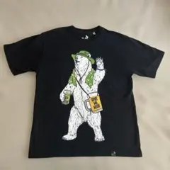 go slow caravan クマ プリント Tシャツ ブラック サイズ3のサムネイル