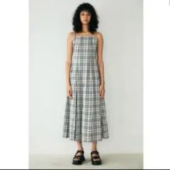 MOUSSY チェック柄キャミワンピース