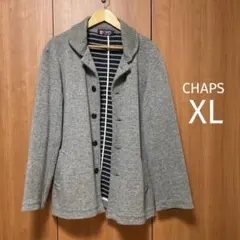 CHAPS グレー ピーコート ウール混紡