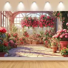 タペストリー インテリア　お花　壁掛け 背景インテリア フォト　撮影　癒し　綺麗