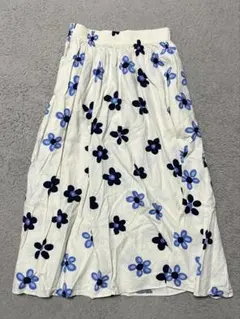 ユニクロ　marimekko リネンブレンドスカート