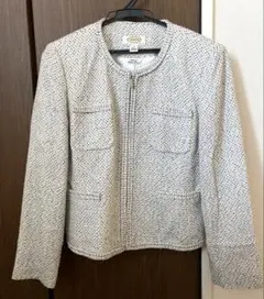 Talbots ノーカラージャケット（Italian Fabric）