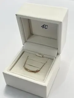 4℃ K18 ピンクゴールド ダイヤ ネックレス　箱付きのサムネイル