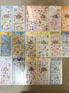 正規品　ディズニープチドロップステッカー　17枚
