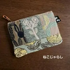 ミナペルホネン☆ハンドメイド☆ポーチ☆カードケース☆rosy☆１２cm