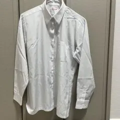 ホワイト 長袖 シャツ 胸ポケット付き　165センチ