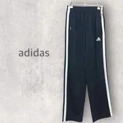 【アディダス】ジャージパンツ 160cm 刺繍ロゴ サイドライン スポーツウェア