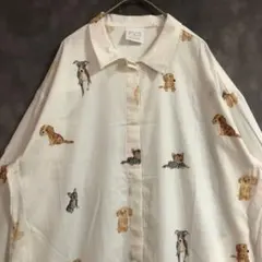 【完売品】 長袖ジェラートピケdogルームウェア 綿100%