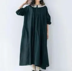 ノベルティ付き【kazumi×Samansa Mos2】フリルカラーワンピース