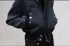 ツイードジャケットノーカラー