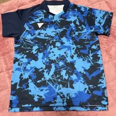卓球 ビクタス ユニフォームLサイズ青