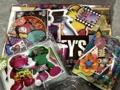 アメキャラ シール100枚超え　バラメモ30枚超え キーホルダー付き