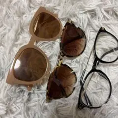 サングラス　おしゃれメガネ3個セット