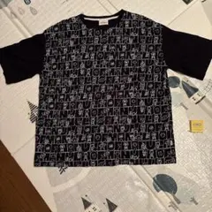 mof manul キャラクター柄 半袖Tシャツ