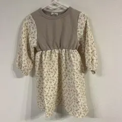 ペアマノン　ワンピース　花柄　90