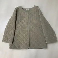 mystic キルティングジャケット カーキー