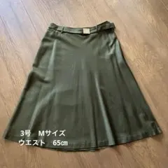 メルローズ　モスグリーンの巻スカートのサムネイル