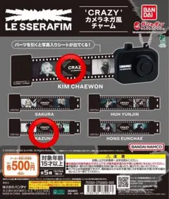 LE SSERAFIM CRAZY カメラネガ風チャーム
