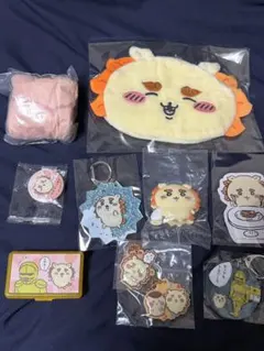 ちいかわ　シーサー詰合せ　カラフルトート　お顔ポーチ