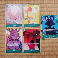 ワンピースカード　ウタ　5枚　トレーディングカードセット