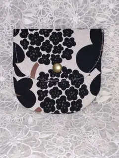 ハンドメイドsnapポーチ※小物入れ※コインケース※花柄ブーケ