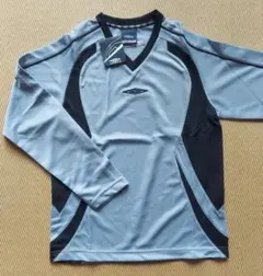 【UMBRO】サッカーシャツ 150cm 長袖 グレー/ブラック