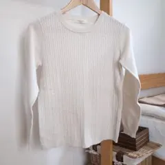 chocol raffine robe 長袖ニット アイボリー