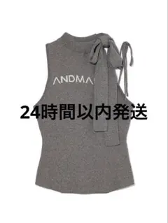 andmary Adele ribbon tank Black 黒 ANDMARY】Valentine ribbon leather bag