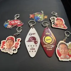 広島カープ　アクリルキーホルダー　7点セット
