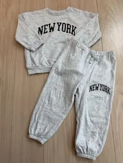 H&M セットアップ　トレーナー　裏起毛　98