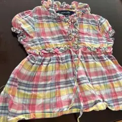 Ralph Laurenラルフローレン　90 ピンク　チェック　女の子