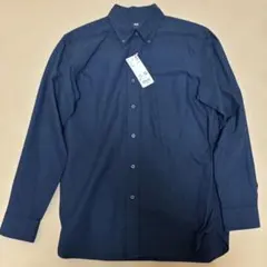 UNIQLO オックスフォード ボタンダウンシャツ ネイビー S