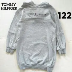 TOMMY HILFIGER フード付きスウェットワンピース ポイントロゴ122