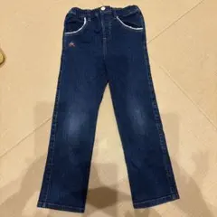キッズ デニムパンツ レース装飾 インディゴのサムネイル