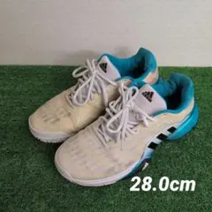 adidas テニスシューズ ライトブルー×クリーム　28cm